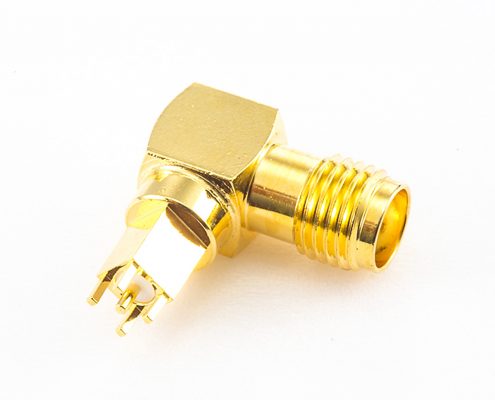 SMA連接器用于PCB母頭彎式插孔