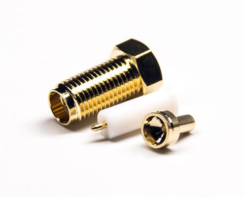 直式接線(xiàn)SMA母頭反極白色膠芯公頭針壓接焊接接1.37/1.13/0.81線(xiàn)