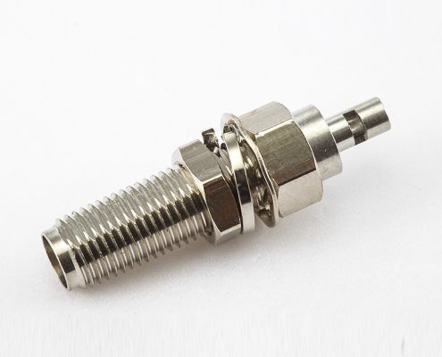 SMA接線RG178 / 1.37mm / 1.45mm連接器母頭直式前鎖穿墻開天窗焊接式