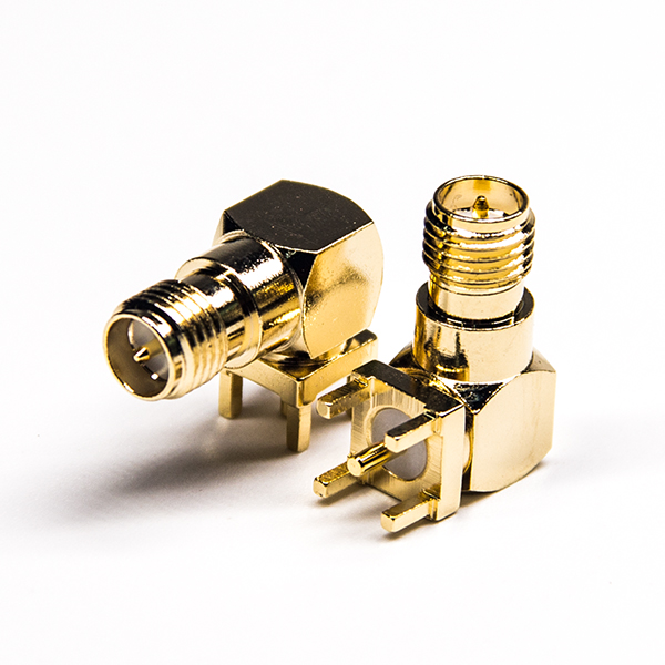 優(yōu)質(zhì)sma接頭反極母頭彎式連接器穿孔接PCB板