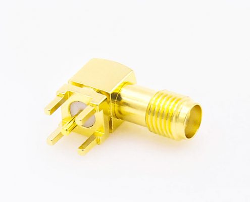SMA母頭連接器PCB安裝彎插型