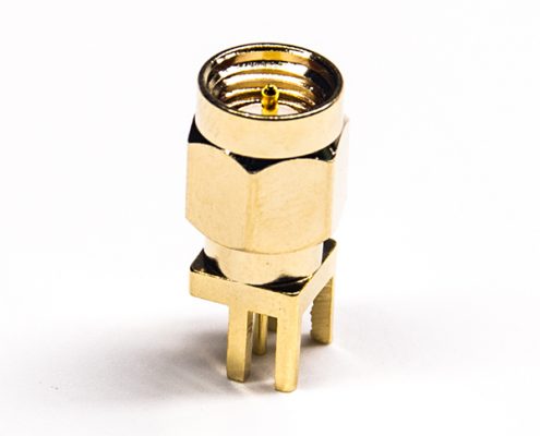 sma射頻同軸接頭公頭直式卡板式面板安裝