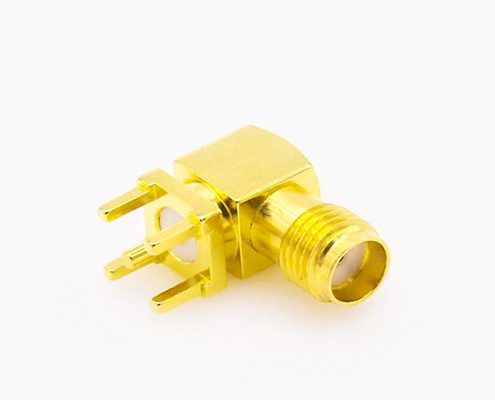 SMAPCB安裝連接器母頭彎式插孔