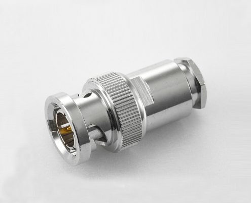 接線SYV75-3直式公頭BNC連接器焊接