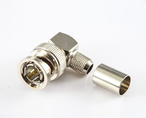 用于RG59/SYV75-4的BNC連接器RG59公頭75Ω直式接線焊接