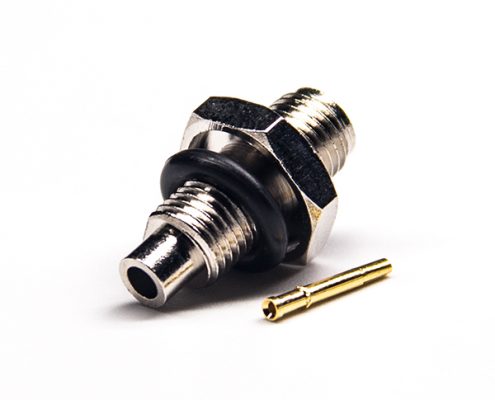 焊線式sma接頭母頭母頭針直式穿墻帶防水圈壓接