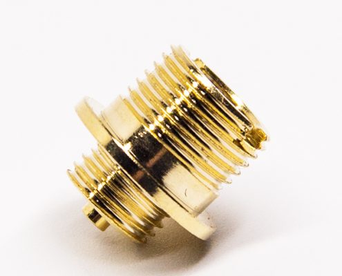 對講機SMA接頭公頭直式螺母鎖緊焊接接線