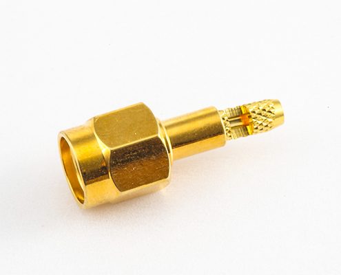 SMA連接器公頭直式開天窗壓接式forRG178 / 1.45MM