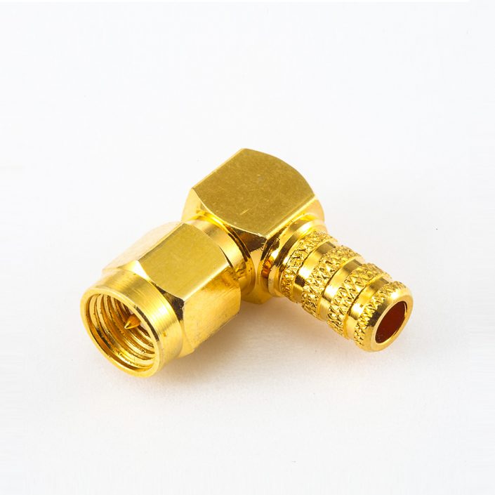 465(8) SMA壓接類型用于RG58 / RG142 / SYV50-3連接器公頭彎式