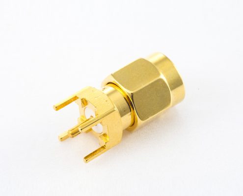 SMA PCB安裝連接器公頭直式插孔