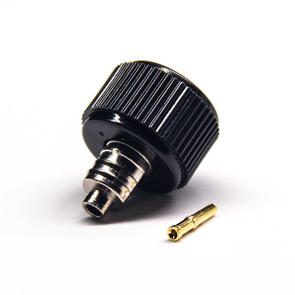 47-1 反極式公頭連接器母頭針直式焊接接線黑色塑膠外殼