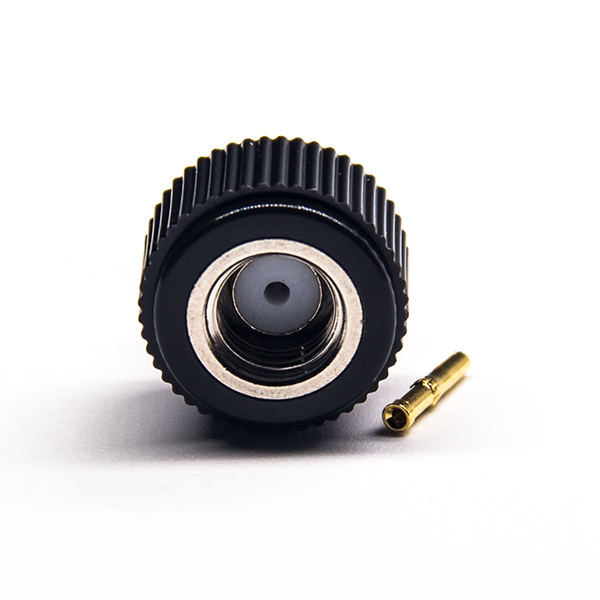 47-2 反極式公頭連接器母頭針直式焊接接線黑色塑膠外殼