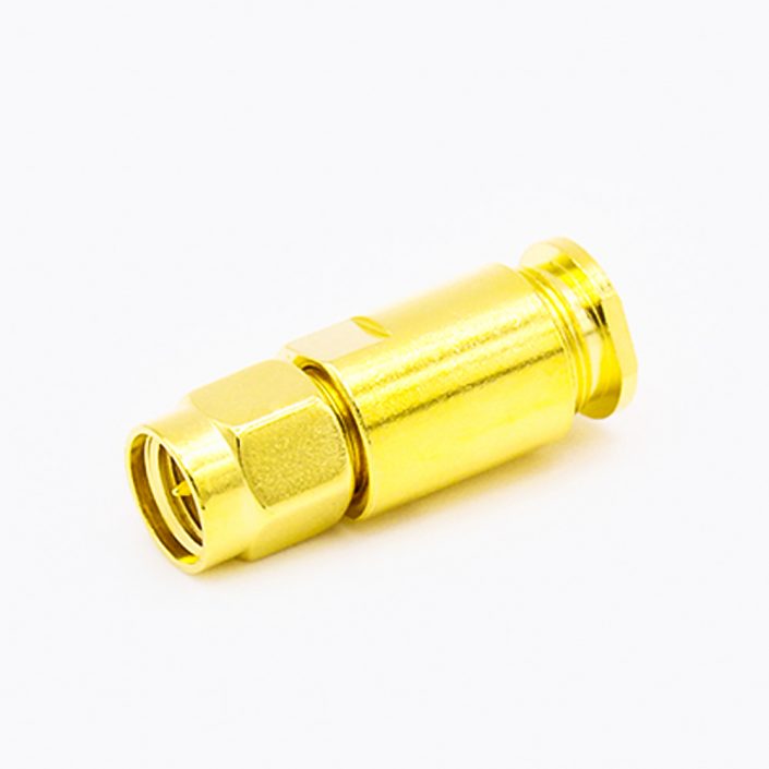 SMA連接器公頭直式螺母鎖緊用于RG58 / RG142