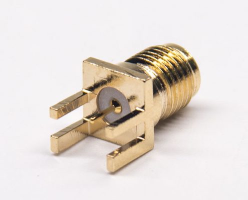 SMA射頻連接器卡板式直式母頭接PCB板