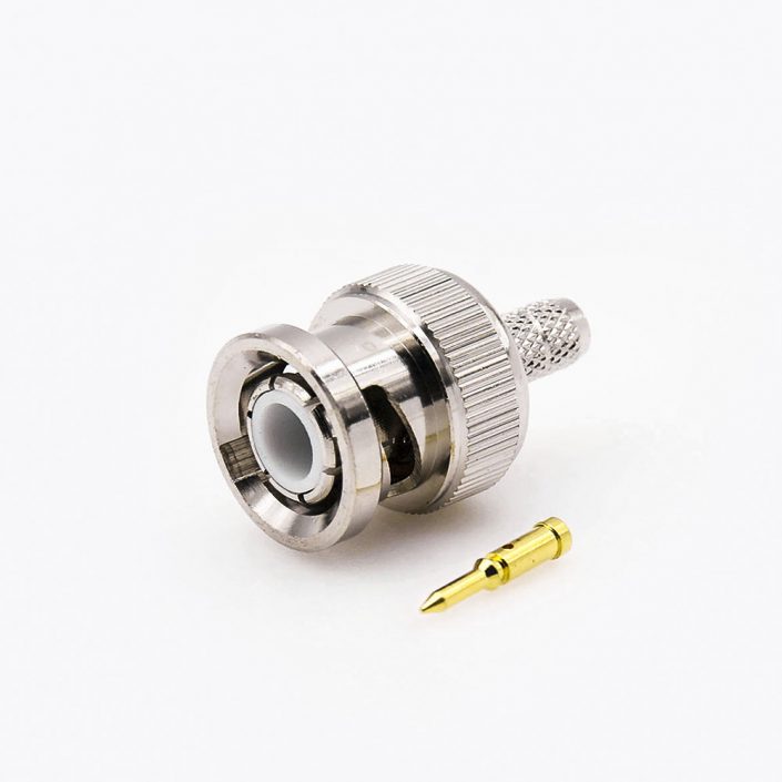 EB-001-0389 適用于RG58/RG142公頭的75ΩBNC連接器壓接