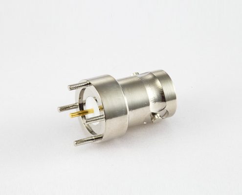 BNC連接器50Ω直式PCB安裝母頭插孔