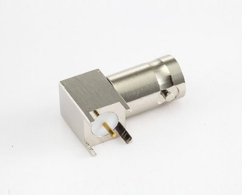 母頭BNC連接器用于PCB安裝彎式插孔50ohm