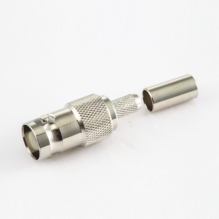 EB-001-0514 BNC連接器RG58/RG142的180度母頭壓接接線