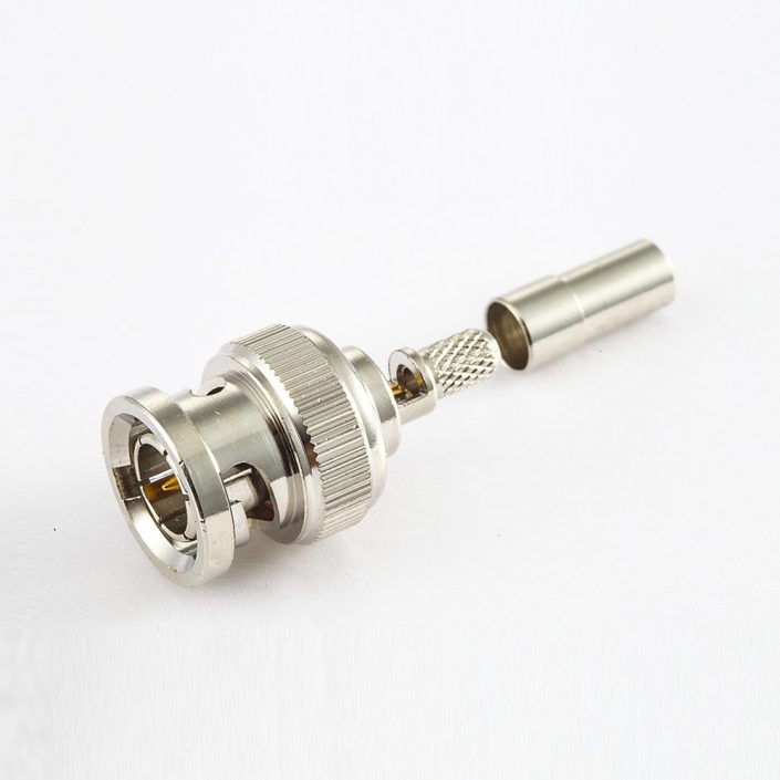 EB-001-0561 SYV75-2接線壓接插頭直式75歐姆BNC連接器