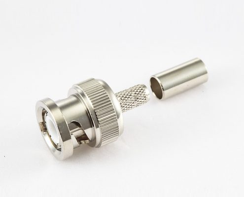 RG58/RG142壓接公頭180度的BNC連接器