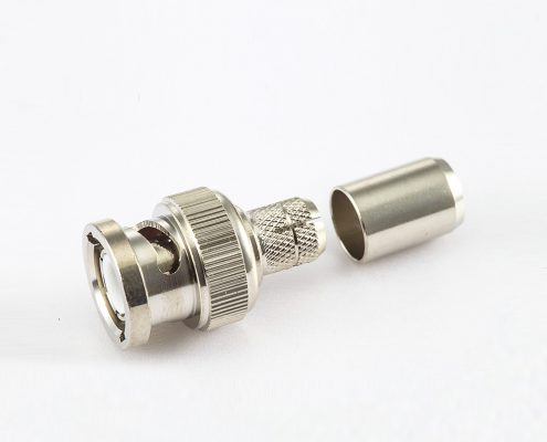 BNC連接器用于RG6接線75Ω公頭直式壓接