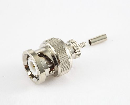 壓接接線BNC連接器公頭直型