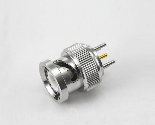 BNC公頭連接器直式PCB安裝插孔