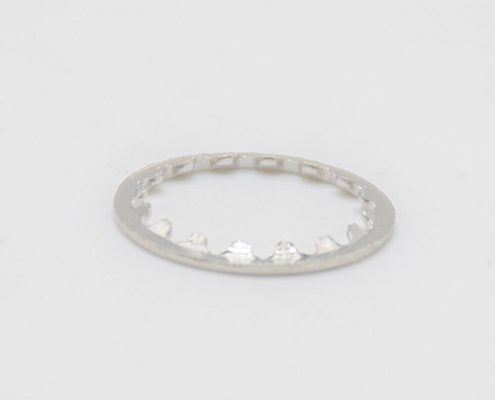 鎖緊螺母墊片鍍鎳F母頭帶齒墊片