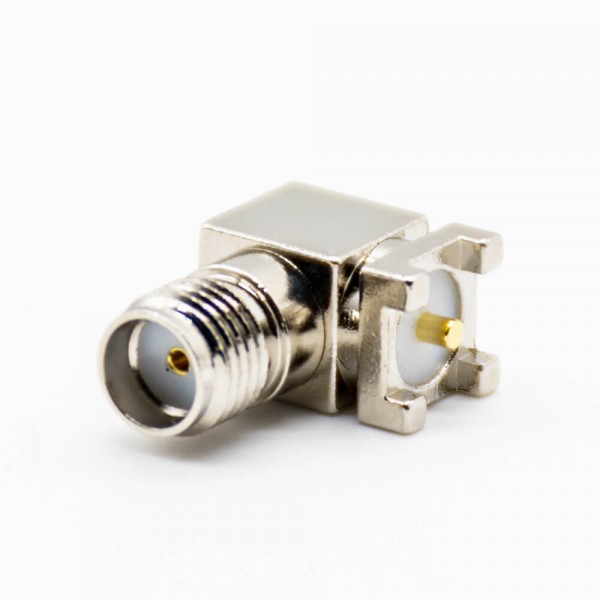 sma-90-degree-connector-female-pcb-mount-smt-threaded(3) SMA母頭彎式PCB板安裝貼板螺紋連接連接器