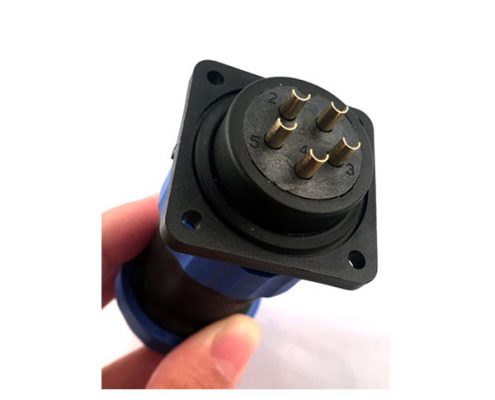 SP29 4孔法蘭插座 3芯圓形航空插頭