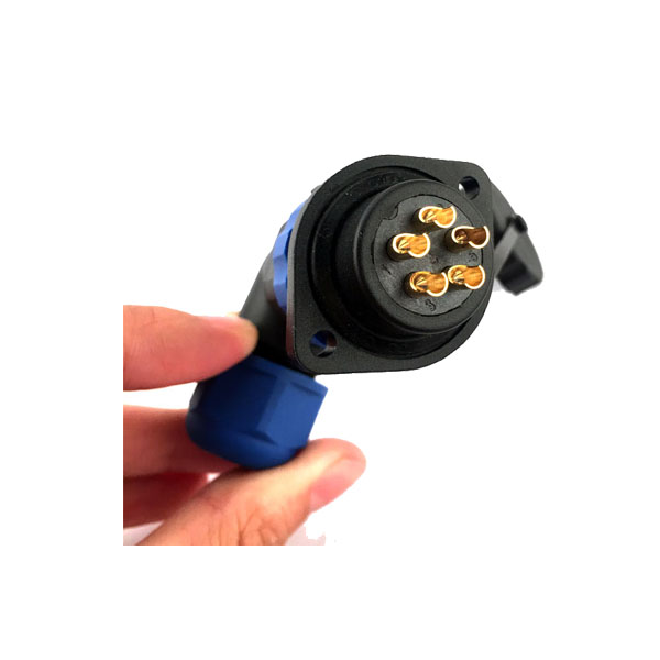 SP21 2孔菱形法蘭插座 7芯圓形航空插頭