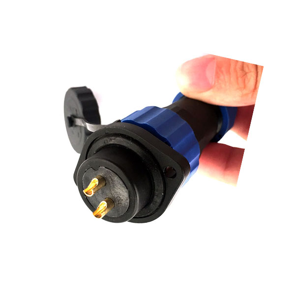 SP21 2孔法蘭插座 2芯圓形航空插頭