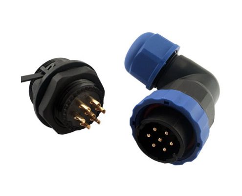 航空防水連接器 航空彎式插頭SP29 7芯