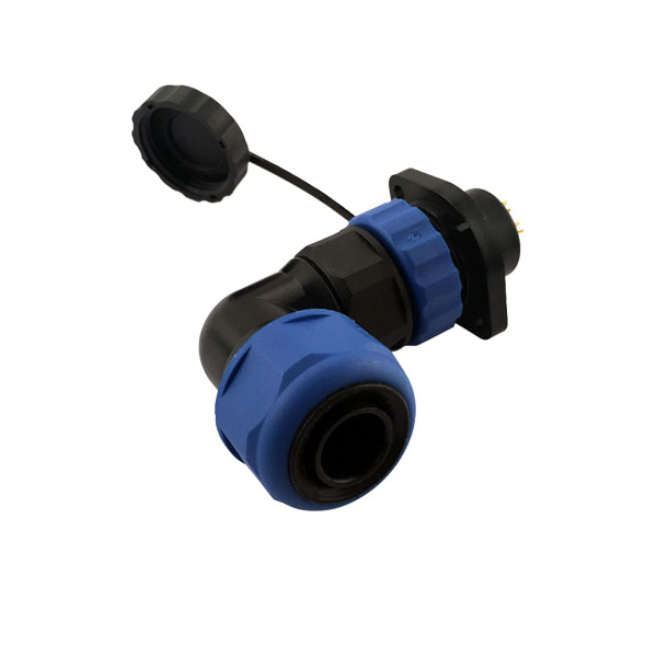 2孔法蘭防水連接器 SP21 12芯