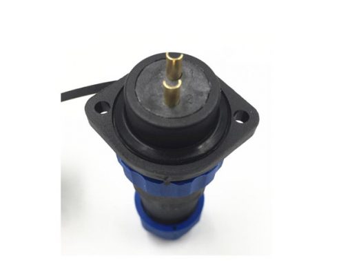 防水圓形連接器SP21 21MM 6芯2孔法蘭插座直插頭