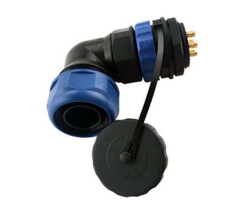 90度航空插頭插座 防水連接器SP29-24芯彎頭