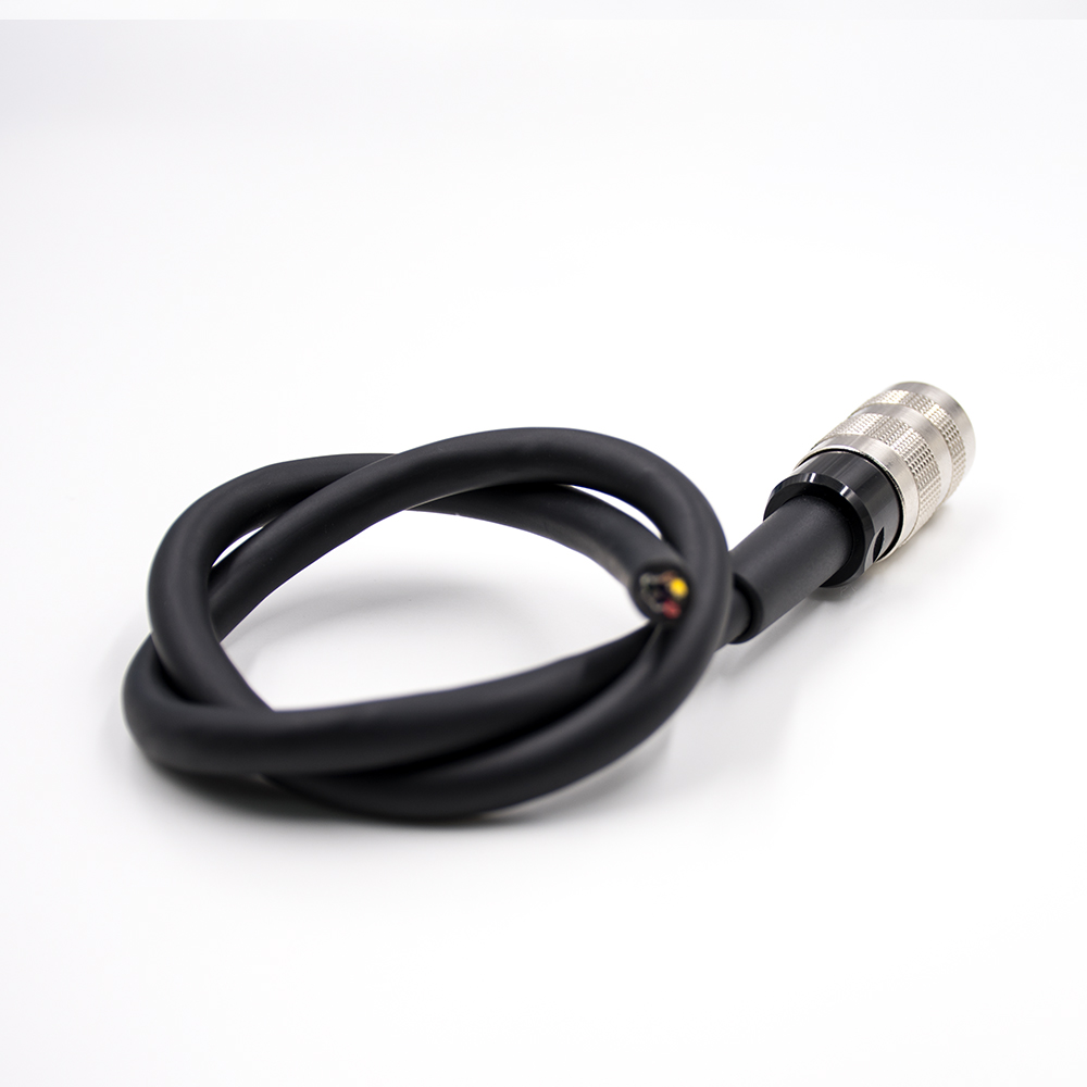 24-2 M16連接器6芯A扣母頭直式線束注塑成型接線焊接傳感器