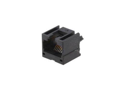 六類(lèi)RJ45插座接線(xiàn)PCB板黑色塑殼連接器不帶燈X2