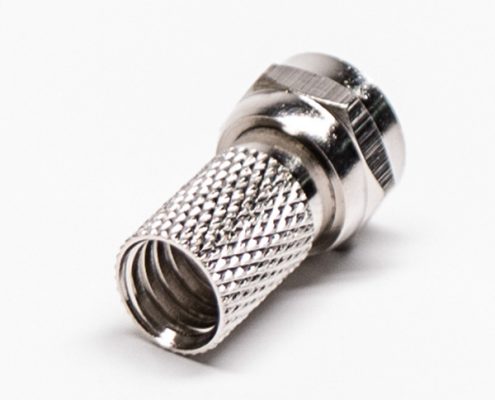 F型連接器公頭插頭射頻同軸連接器焊接接線RG59