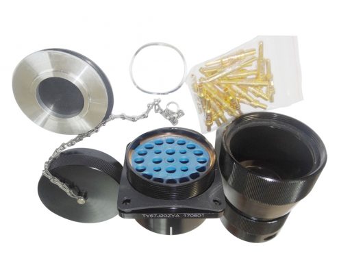 圓形電連接器TY系列57殼體20芯公插座軌道交通牽引機(jī)車連接器