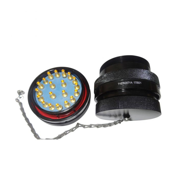 68-1 鐵路機(jī)車連接器TY系列57殼體20芯壓接式母插頭