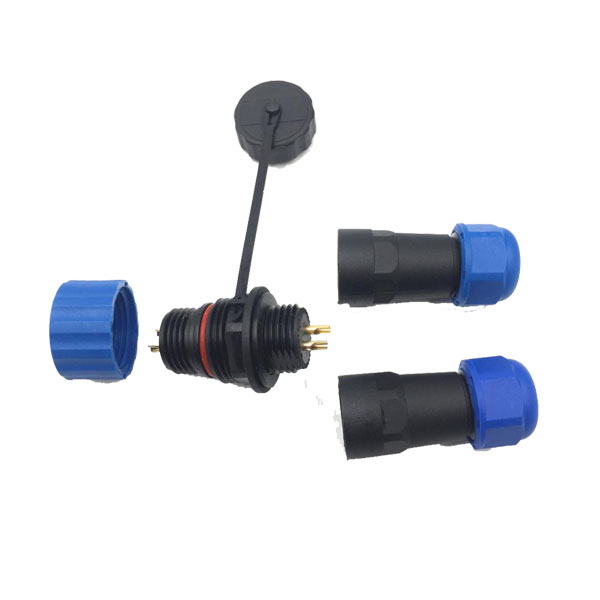 SP21 4芯 IP68防水航空插頭插座 連接器 對(duì)接