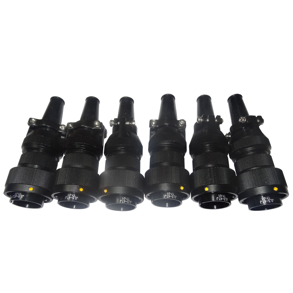 87-2 鐵路機(jī)車(chē)用電連接器卡扣連接JL插頭4芯公頭接線直式美標(biāo)牽引連接器焊接