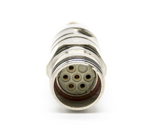 6芯連接器M23直式焊線連接器