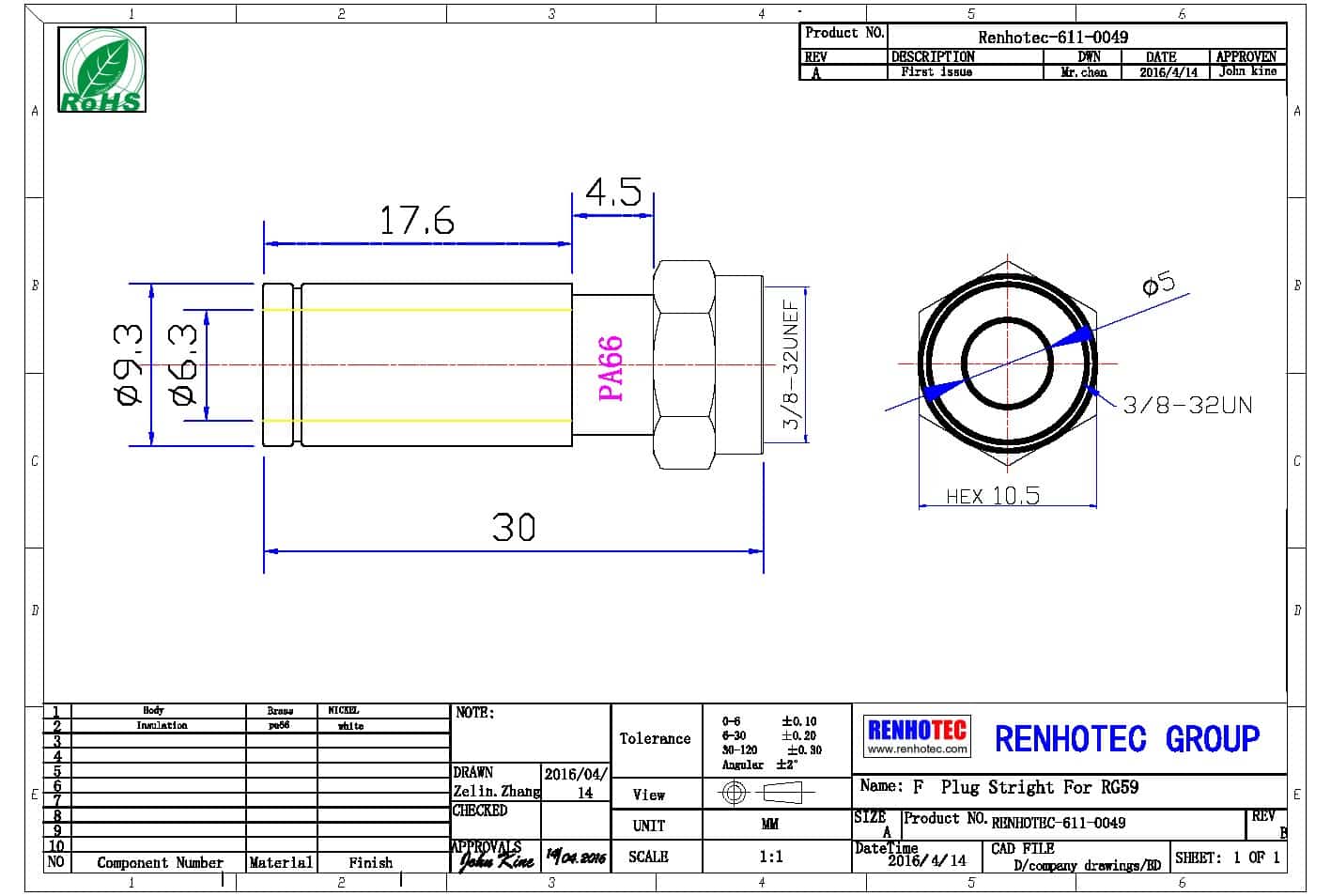 f型射頻同軸連接器轉(zhuǎn)接頭公頭轉(zhuǎn)F型母頭