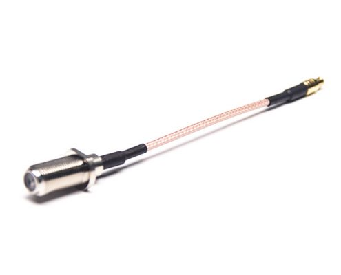 F型連接器母頭直式轉(zhuǎn)MCX公頭直式接RG316線