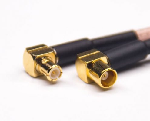 MCX接頭公頭轉(zhuǎn)母頭彎式MCX線材接RG316線