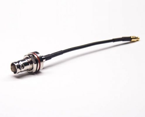 BNC 接線圓盤防水母頭直式轉(zhuǎn)MCX直式公頭接RG174線