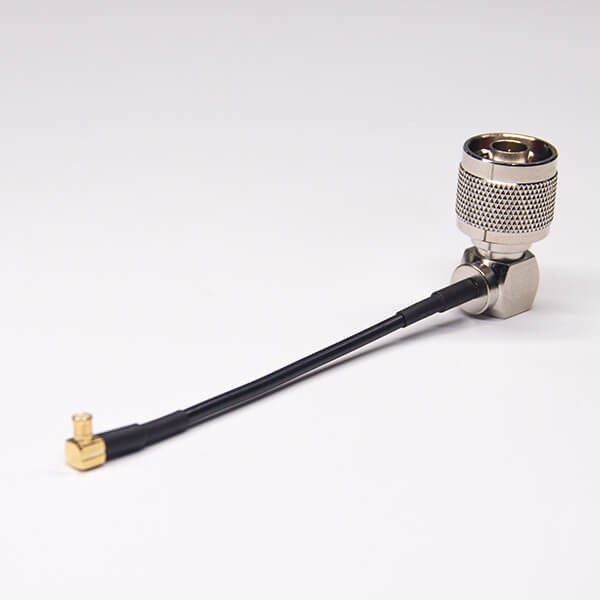 EB-101-0367 MCX線束焊接彎式公頭鍍金接頭轉(zhuǎn)N型彎式公頭鍍鎳接RG174線