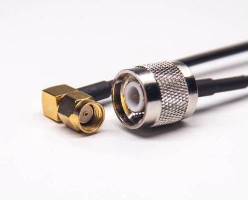 rp-sma接頭彎式公頭轉(zhuǎn)tnc直式公頭組裝線纜RG174